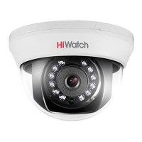 Купольная HD-TVI видеокамера с ИК-подсветкой до 20м HiWatch DS-T101 Купольная HD-TVI видеокамера с ИК-подсветкой до 20м HiWatch DS-T101