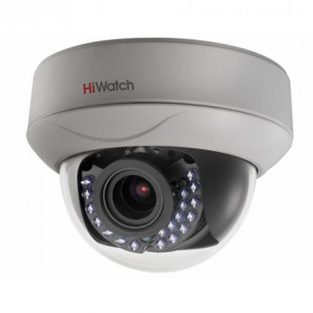 Купольная HD-TVI видеокамера с ИК-подсветкой до 30м и PoC HiWatch DS-T207P