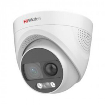 Купольная HD-TVI видеокамера с EXIR-подсветкой до 40м HiWatch DS-T213X Купольная HD-TVI видеокамера с EXIR-подсветкой до 40м HiWatch DS-T213X