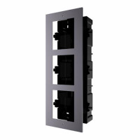 Рамка монтажная на 3 модуля, врезная с пластиковым монтажным основанием / Hikvision DS-KD-ACF3/Plastic