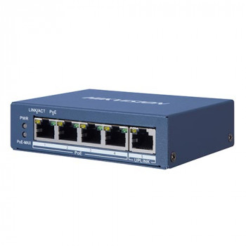 Неуправляемый коммутатор Pro 1000M на порт, PoE, L2 Hikvision DS-3E0505HP-E